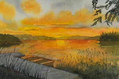 Sunset At The Lake