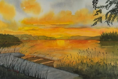 Sunset At The Lake