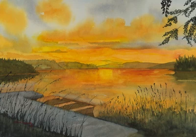 Sunset At The Lake