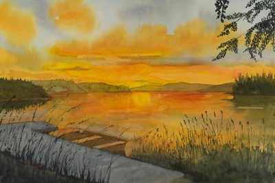 Sunset At The Lake